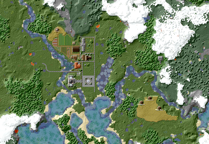 Map of my Minecraft world