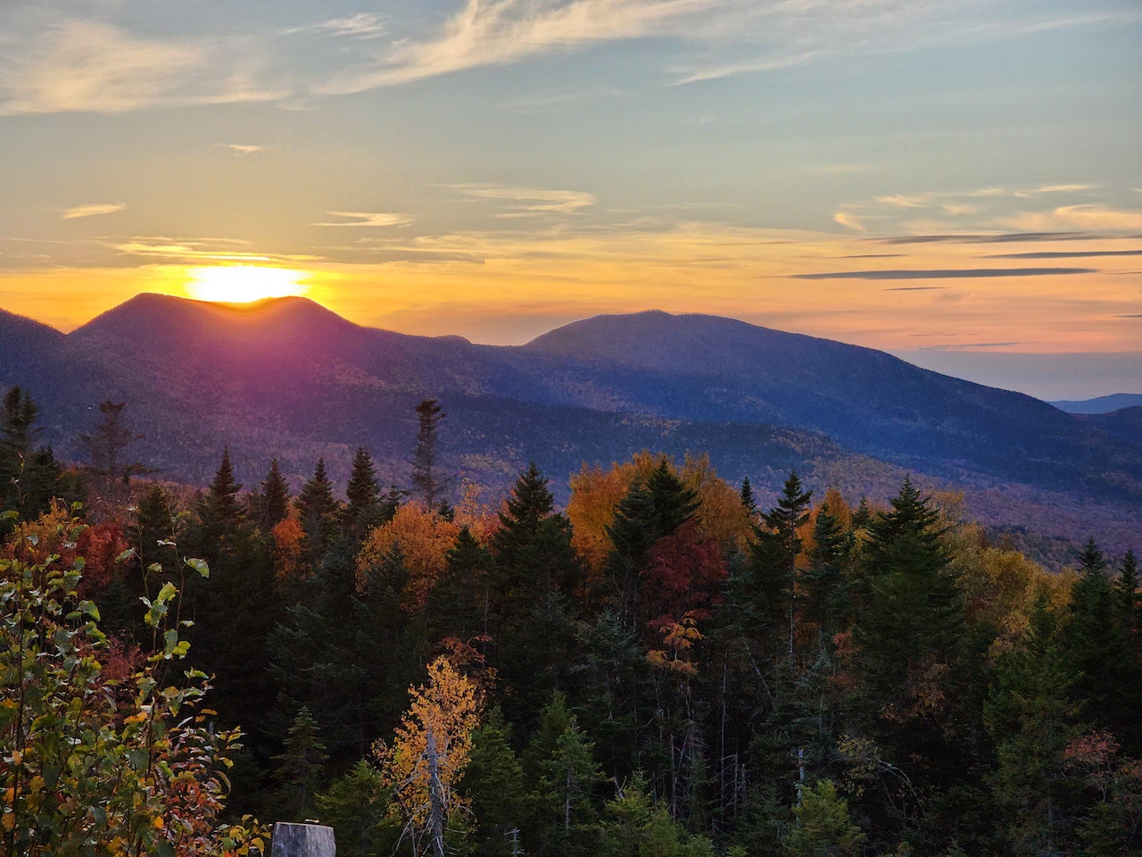 Sunset at Pemigewasset