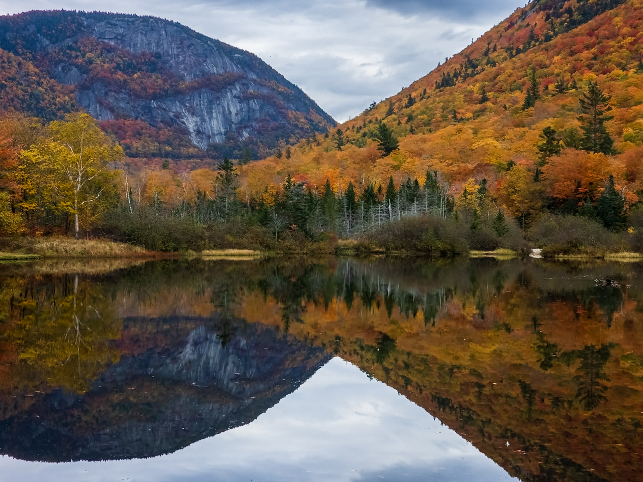 Crawford Notch Over Willey Pond